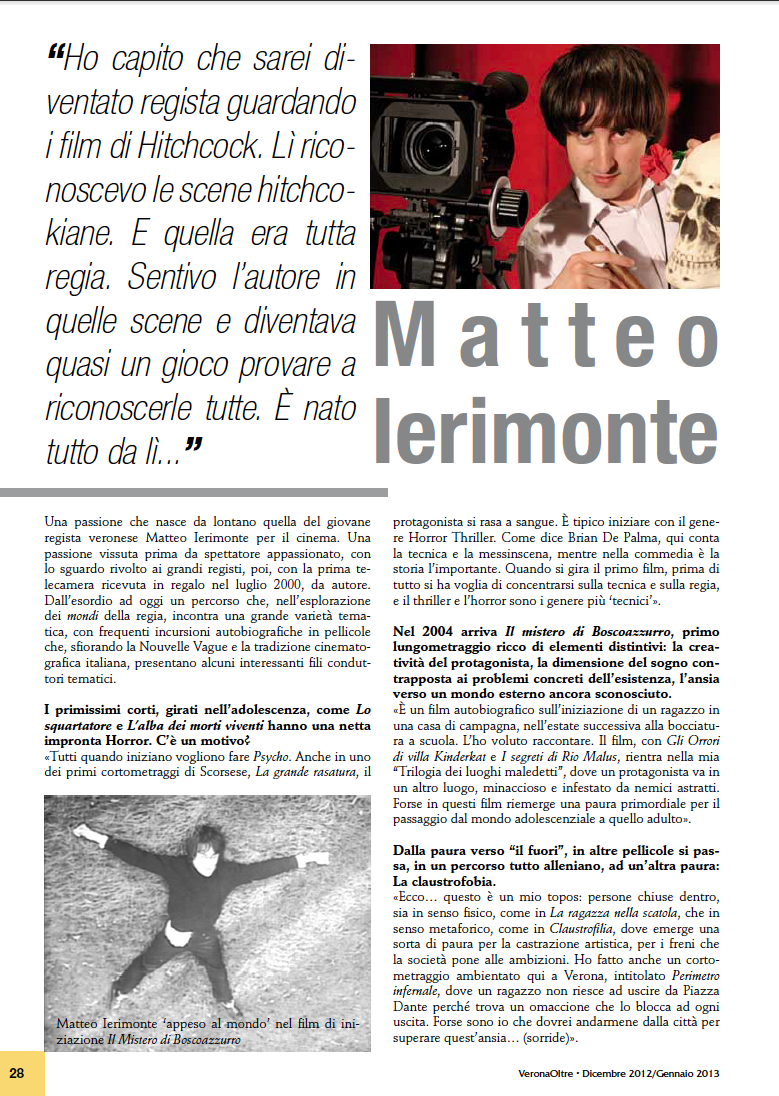 Intervista su VeronaOltre, parte uno